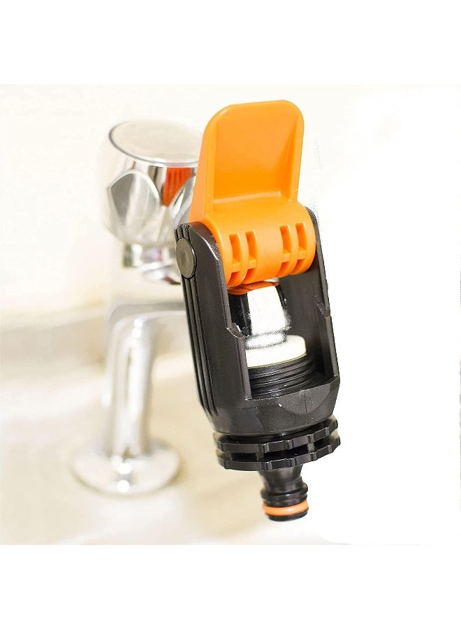 Royal Apex Royal Apex Kitchen Mixer Tap To Garden Hose Pipe Connector With Adjustable Nozzle Indoor Outdoor Universal Click-Lock Adaptor (Pack Of 1)  - Image 5