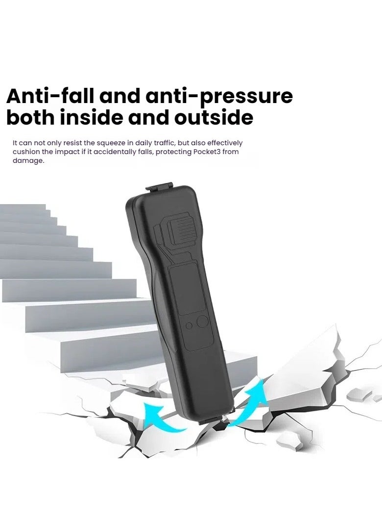Generic DJI Osmo Pocket3 hardcore protection! Splash-proof and drop-proof handheld storage case with precision fit  - Image 4