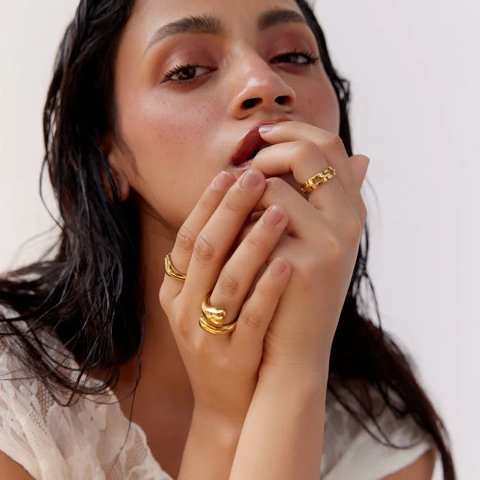 noya 18K Gold Plated Valentina Ring
