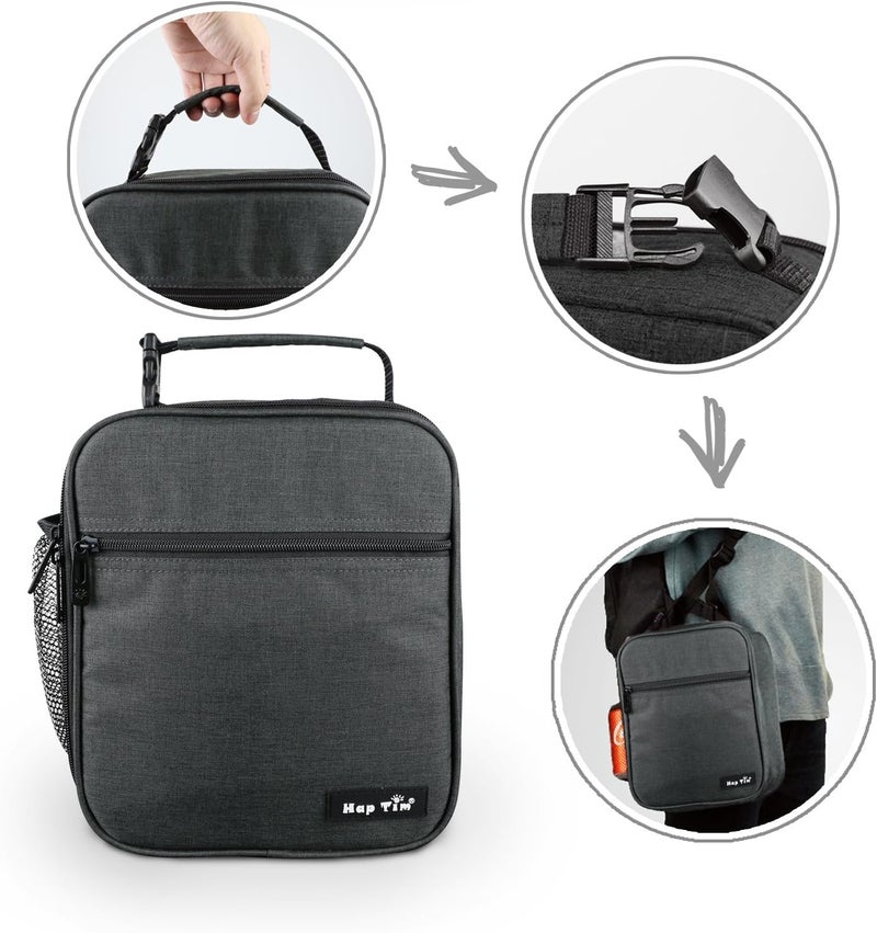Hap Tim Lunch Box Insulated Lunch Bag Large Cooler Tote Bag for Adult,Men,Women, Double Deck Cooler for Office/Picnic (SA-18654-DG) - Image 2