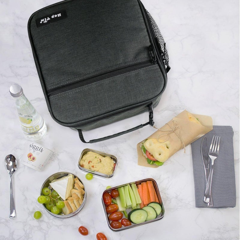 Hap Tim Lunch Box Insulated Lunch Bag Large Cooler Tote Bag for Adult,Men,Women, Double Deck Cooler for Office/Picnic (SA-18654-DG) - Image 5
