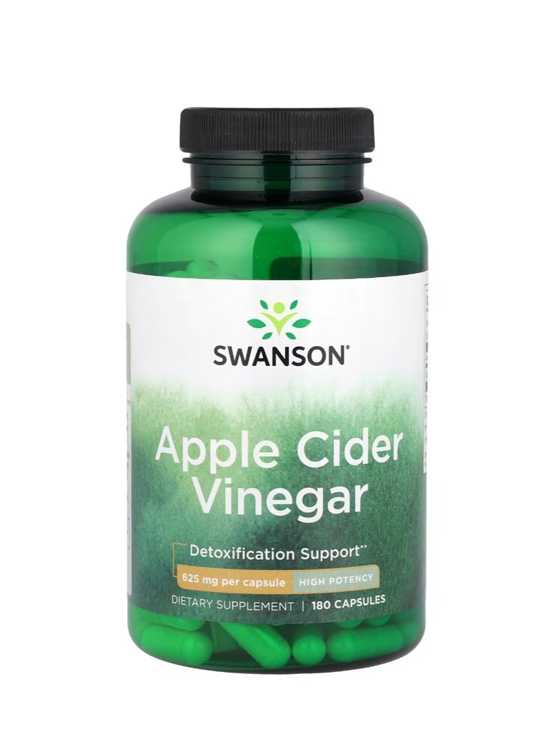 سوانسون خل التفاح عالي الفعالية 625 ملجم 180 كبسولة - Image 1