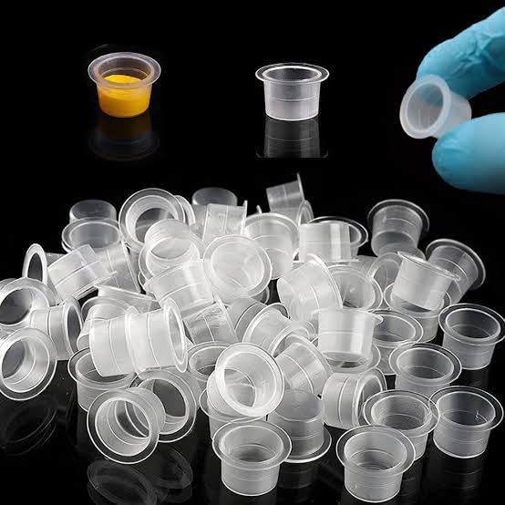 Generic Tattoo Ink Cups Assorted Sizes Disposable Clear Ink Caps Professional Tattoo Supplies for Pigment Ink Mixing NonSpill Design for Tattoo Artists Permanent Makeup M - Image 4