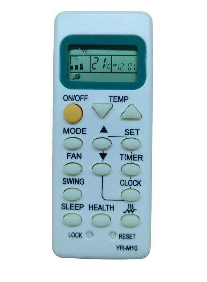 AMAZOR AC Remote Compatible with Haier Air Conditioner Models YR-M10 YR-M09 YR-M07 YR-M05 YL-M05 YL-M10 YR-M02 | Replacement IR Remote with Display Screen White (RE 73) - Image 5