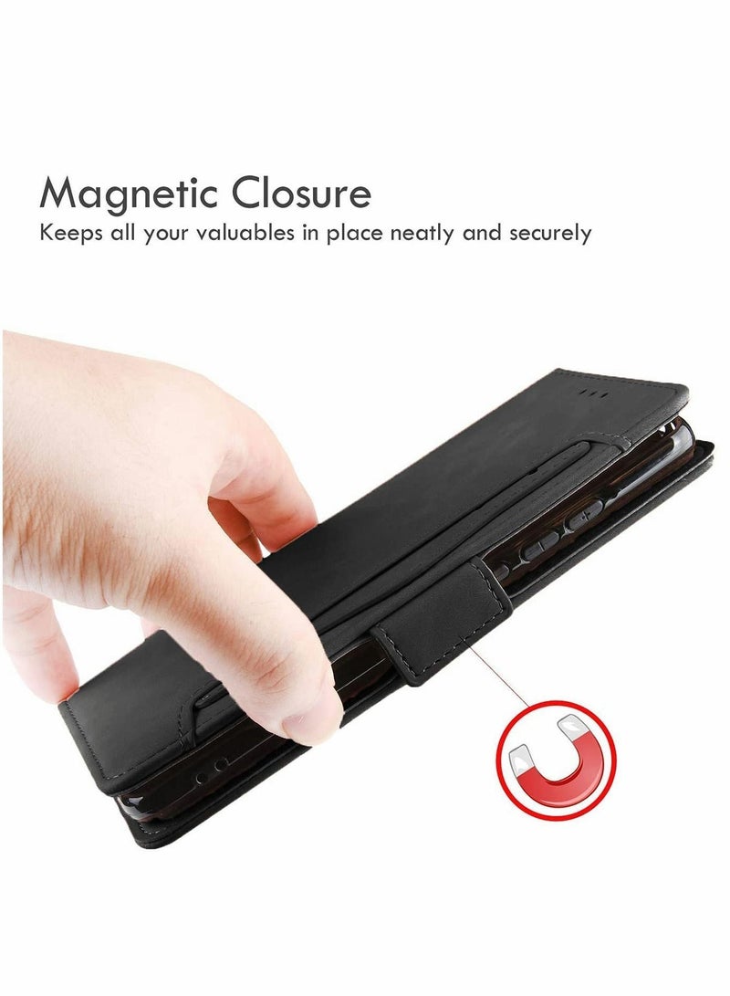 Y&D Case for Samsung Galaxy Z Fold 2 5G Cover, Wallet case, Classic Leather Foldable with Credit Card Holder  - Image 3