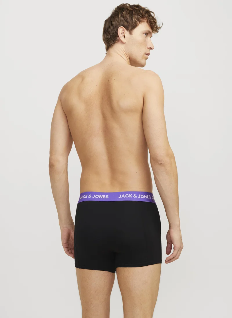 جاك اند جونز 3 Pack of Logo Band Trunks