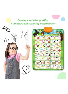 Cool Baby COOLBABY Educational Toys for 2 3 4 Year Old Kids Interactive Alphabet Wall Chart Learning ABC Poster for Kids Pronunciation Training Sound Wall Chart  - Image 2