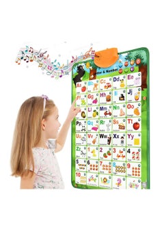 Cool Baby COOLBABY Educational Toys for 2 3 4 Year Old Kids Interactive Alphabet Wall Chart Learning ABC Poster for Kids Pronunciation Training Sound Wall Chart  - Image 1