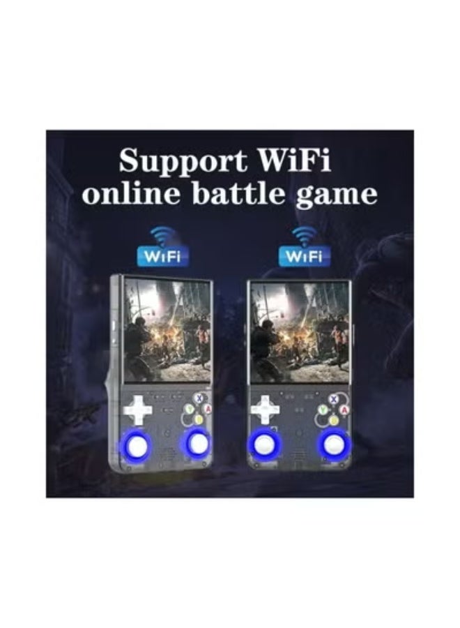 ELTRAZONE R36 Ultra Retro Handheld Game Console with 64GB Built-in Storage, 20,000+ Classic Games, 3000mAh Rechargeable Battery, Supports 20+ Emulators, Linux System, 4.0-Inch IPS Screen, Portable Pocket Arcade Gaming Device in Transparent Black – Perfect for Travel, Retro Gaming, and Nostalgic Fun - Image 5