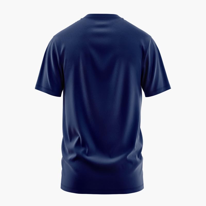 Deployed Indian Camo Signature Luxesoft Cotton T-Shirt | Army t Shirt for Men | Military | Commando | t Shirts | Round Neck | Half Sleeve | Regular Fit | Navy Blue - Image 2