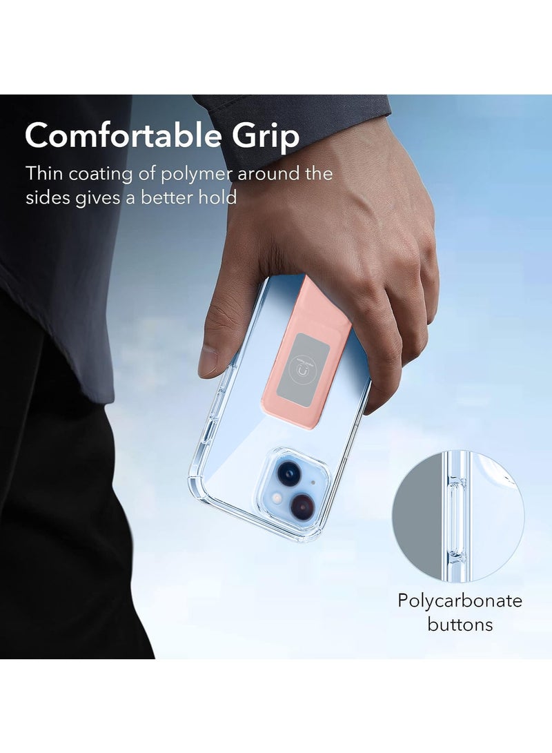 Wtech TPU Hand Grip Air Pillow Case Cover For Apple iPhone 15 Plus 2023 Clear/Pink - Image 3