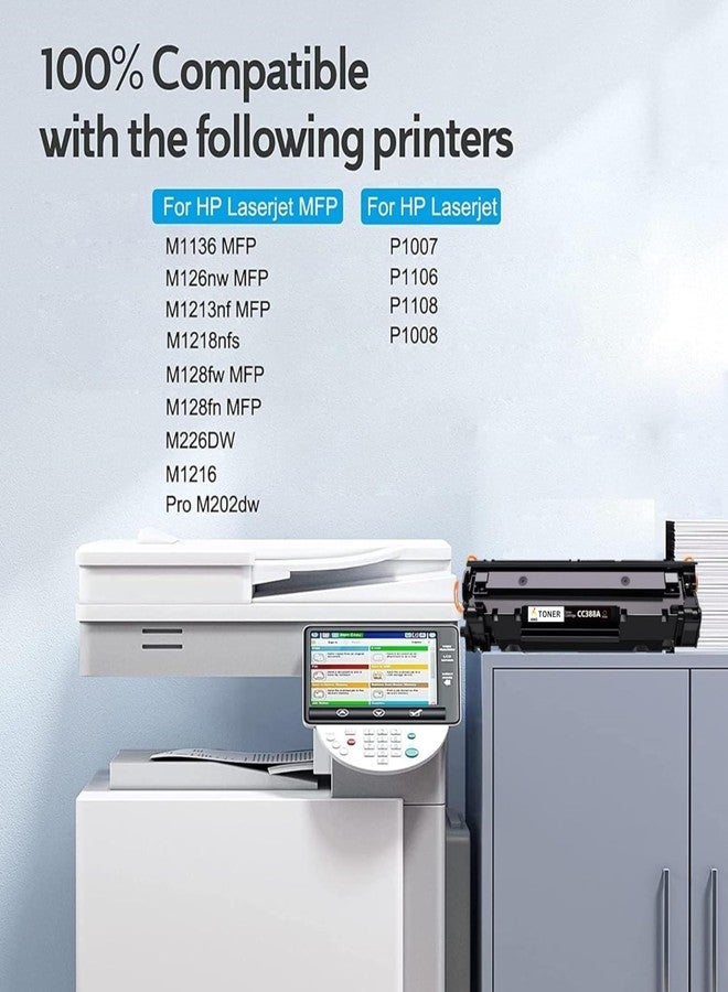ANG Cartridge for : H.p. LaserJet H.p. LaserJet P1007, P1008, P1106, P1108, M202, M202n, M202dw, M126nw, M128fn, M128fw, M226dw, M226dn, M1136, M1213nf, M1216nfh, M1218nfs - Image 2