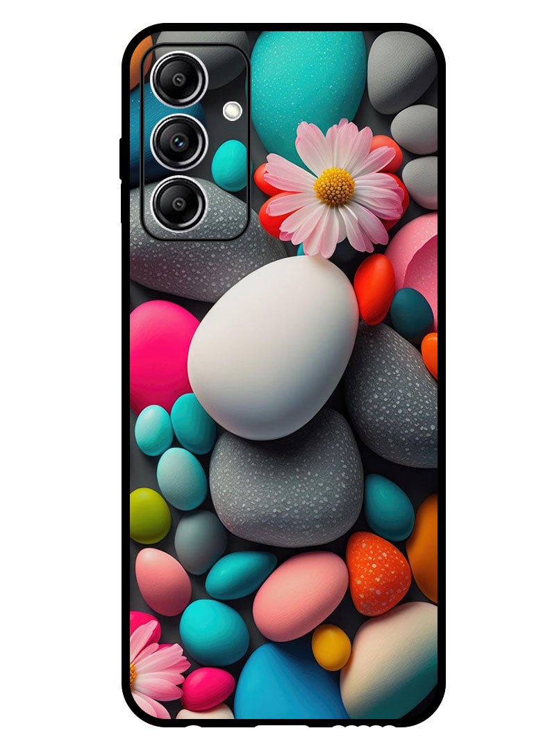 Theodor Protective Case Anti Scratch Shock Proof Bumper Cover For Samsung Galaxy A55 Colourful Stones - Image 1