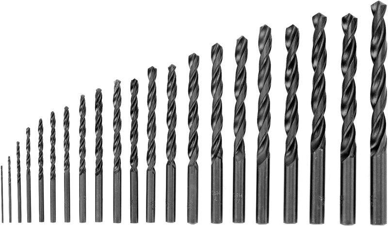 Sparta HSS Metal Drill Bit Set – 19 pcs (1–10mm in 0.5mm Steps) Cylindrical Shank, Drill Kit in Transparent Case - Image 2