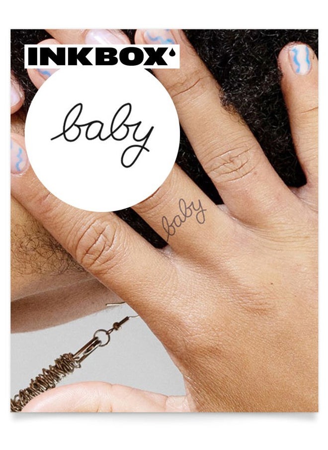 inkbox Inkbox Temporary Tattoos, Semi-Permanent Tattoo, One Premium Easy Long Lasting, Water-Resistant Temp Tattoo with For Now Ink - Lasts 1-2 Weeks, Ilmaha, 1 x 1 in  - Image 1