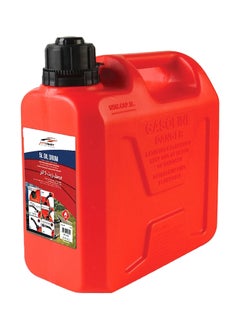 AUTOSMART Leakproof Comfortable Fuel Handling Impact-Resistant Plastic Oil Drum Red 5 L 