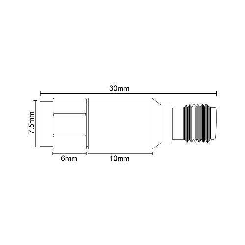 BECEN 2 Watt 20DB Fixed Attenuator - SMA Connector DC to 6Ghz 50Ohm - Image 5