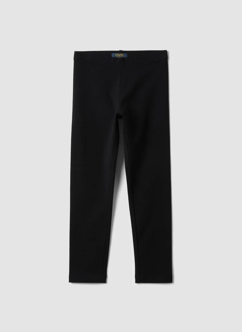 Ovs OVS Girlsâ€™ Black Skinny Leggings In Stretchy Organic Cotton