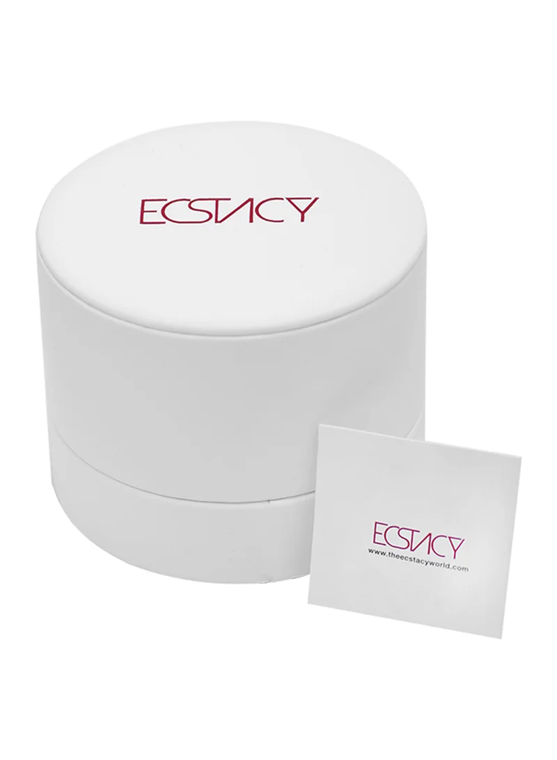 ECSTACY Women's Chronograph Round Shape Stainless Steel Wrist Watch E23603-RMKP - 38 Mm