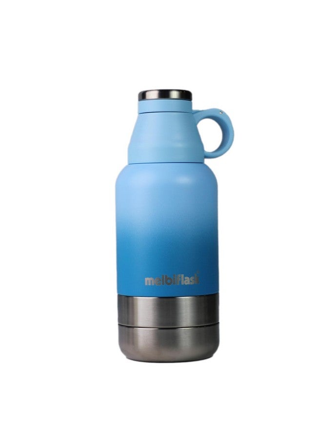 Melbify 3-in-1 Flask with Storage Bowls| Vacuum Flask |Melbiflask Water Bottle | Thermosteel Insulated Flask | 1 Litre | Hot&Cold Water,Coffee,Tea,Milk,Soup|Best Flask for Babies,Office&Travel - Image 1