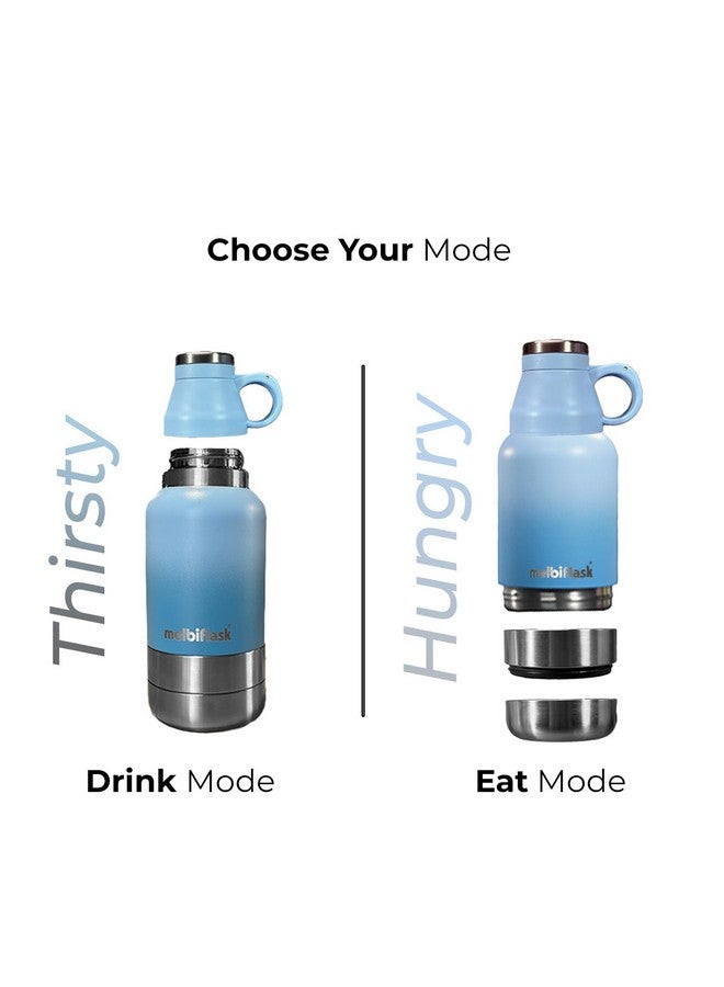Melbify 3-in-1 Flask with Storage Bowls| Vacuum Flask |Melbiflask Water Bottle | Thermosteel Insulated Flask | 1 Litre | Hot&Cold Water,Coffee,Tea,Milk,Soup|Best Flask for Babies,Office&Travel - Image 5