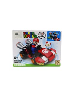 Generic Super Plumber Racing Mario Building Blocks - 60:90 Parts - Assorted Shapes - No:1286  - Image 1