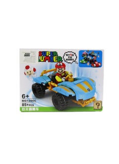 Generic Super Plumber Racing Mario Building Blocks - 60:90 Parts - Assorted Shapes - No:1286  - Image 2