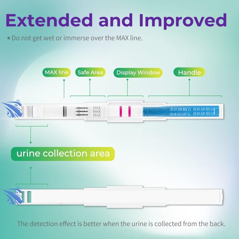 DAVID 22Count Pregnancy Tests Early Detection HCG Test Strips Early Result Pregnant Test Pruebas De Embarazo 6 Days Sooner Than Missed Period - Image 2