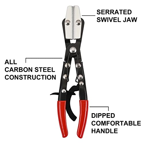 Mayouko Metal Hose Pinch Off Pliers, Automatic Locking Ratcheting, Pliers for Coolant Hose, Radiator Hose, Fuel Hose, Carbon Steel, 8", 10", 12" - Image 5