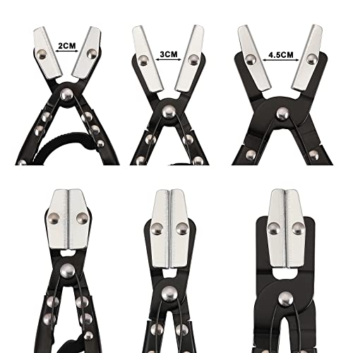 Mayouko Metal Hose Pinch Off Pliers, Automatic Locking Ratcheting, Pliers for Coolant Hose, Radiator Hose, Fuel Hose, Carbon Steel, 8", 10", 12" - Image 4
