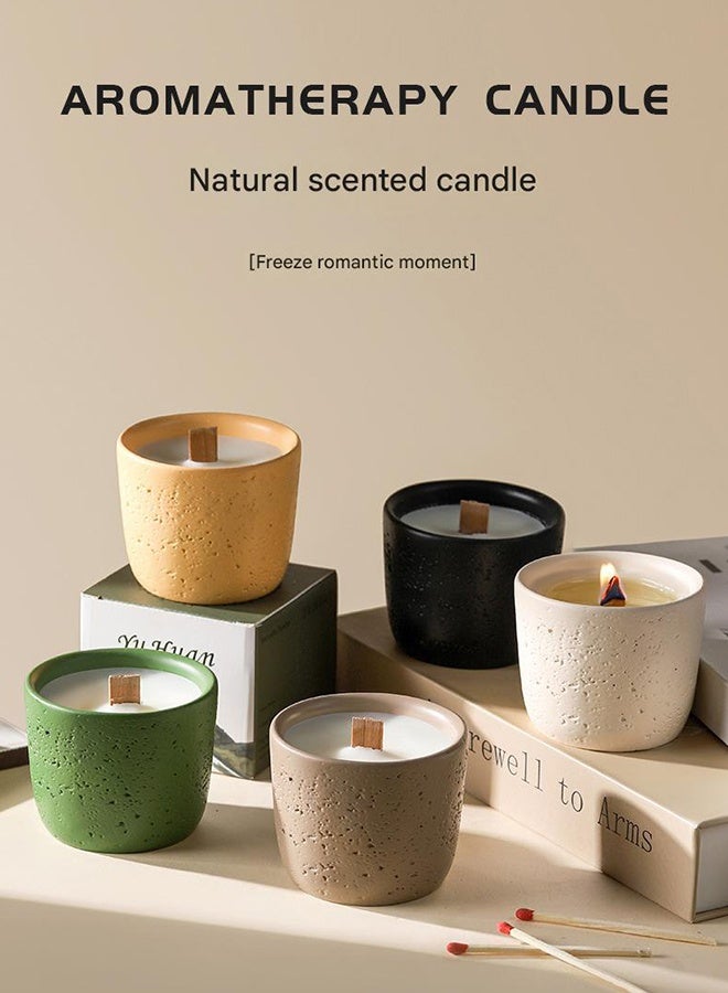 Yuhuan 6pcs Scented Candles Gift Set Aromatherapy Candle Smokeless with Natural Soy Wax, Portable Relaxing Travel Tin Candle Various Fragrances Jar Candles for Bath Yoga Sleep Festival Wedding Party Gifts - Image 3