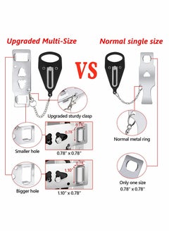 KASTWAVE Portable Door Lock, Travel Door Locker Latch Traveling Extra Locks  - Image 4