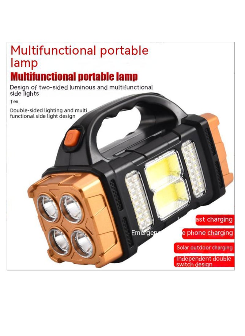 hurry bolt Emergency Light Hand Lamp Solar USB Rechargeable Powerful Work Light HB-1678  - Image 3