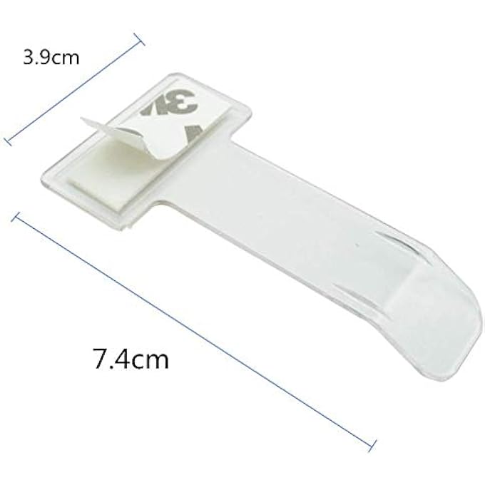 rayihni Parking Permit Holder for Car Windscreen,8 pieces Transparent Pass Holders Ticket Note Clip Tax Disc Holder for Car Vehicle and Caravan Plastic - Image 3