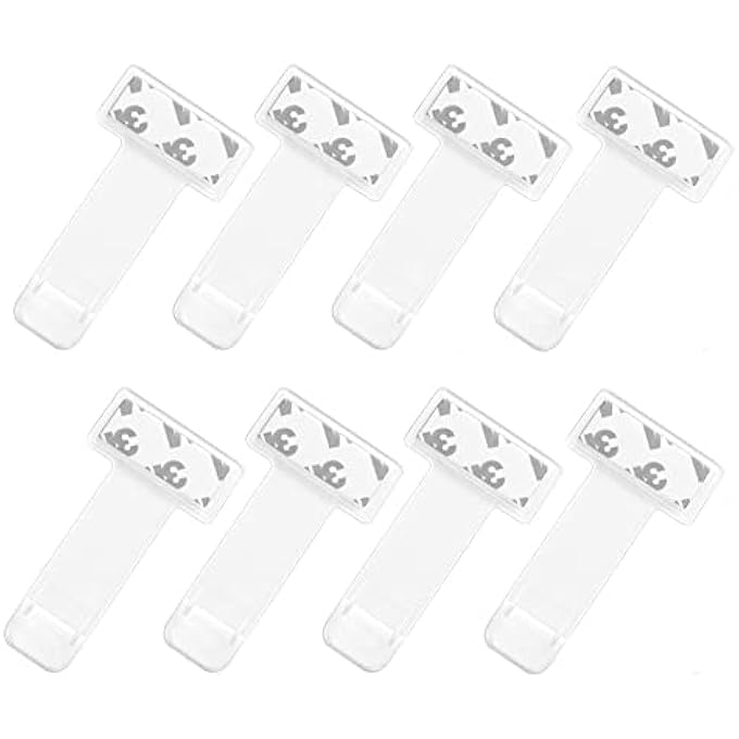 rayihni Parking Permit Holder for Car Windscreen,8 pieces Transparent Pass Holders Ticket Note Clip Tax Disc Holder for Car Vehicle and Caravan Plastic - Image 1