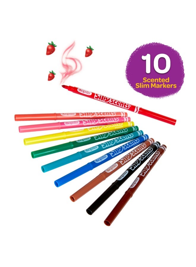 Crayola 10 علامات عطرية قابلة للغسل من فاين لاين - Image 3