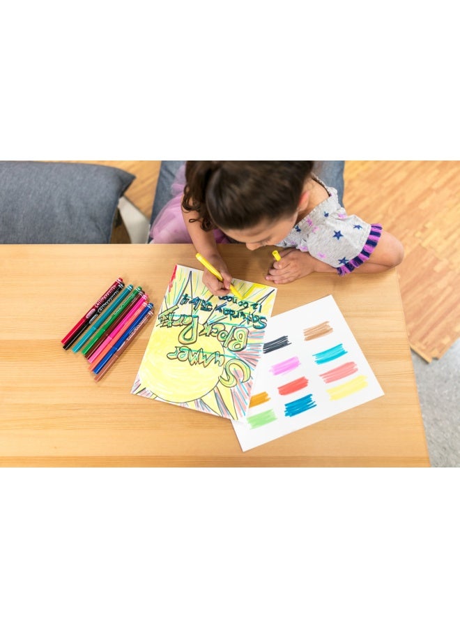 Crayola 10 علامات عطرية قابلة للغسل من فاين لاين - Image 4