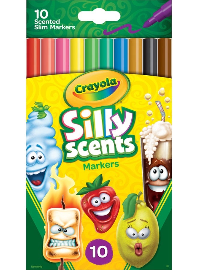 Crayola 10 علامات عطرية قابلة للغسل من فاين لاين - Image 2