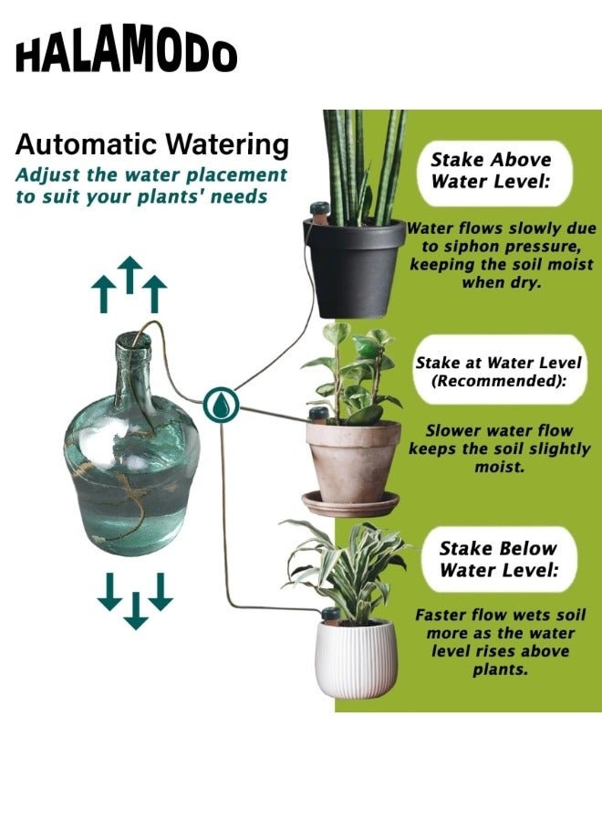 HALAMODO 2PCS Plant Watering Stakes Self Watering Planter Insert Automatic Watering Devices Self Watering Spikes Automatic Plant Waterer & Plant Accessories for Indoor Outdoor  - Image 5
