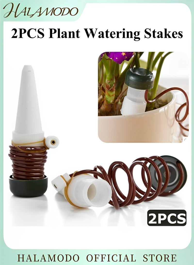 HALAMODO 2PCS Plant Watering Stakes Self Watering Planter Insert Automatic Watering Devices Self Watering Spikes Automatic Plant Waterer & Plant Accessories for Indoor Outdoor  - Image 1