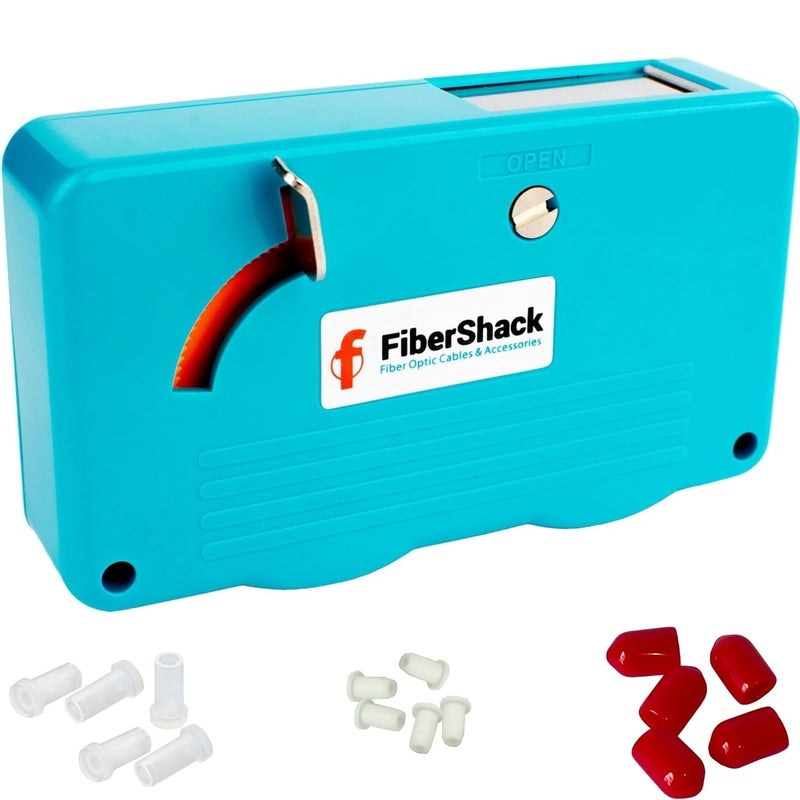 Fibershack - Fiber Optic Cleaning Box. A 2.5mm SC Fiber Cleaner & 1.25mm LC Fiber Cleaner. Our 500+ use Optical Connector Cleaning Tool is a Crucial Addition to Your Kit - Image 1