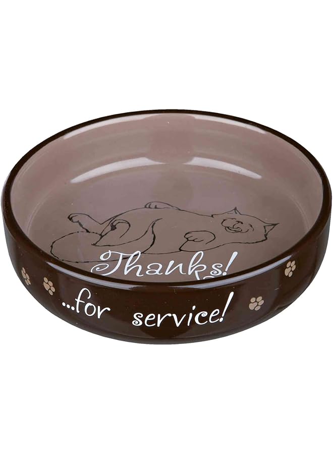 Trixie Cat Bowl For Short Nosed Breeds Ceramic - Image 1