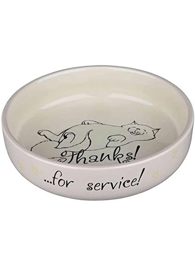 Trixie Cat Bowl For Short Nosed Breeds Ceramic - Image 3