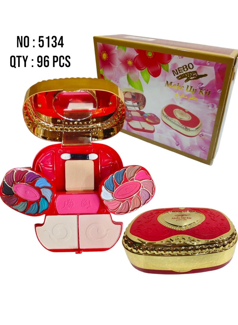 All-in-one multipurpose red makeup kit