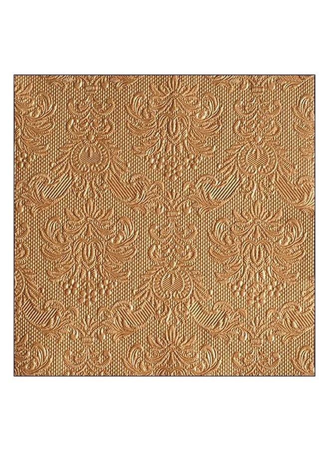 Ambiente Ambiente Large Embossed Napkins, Bronze 