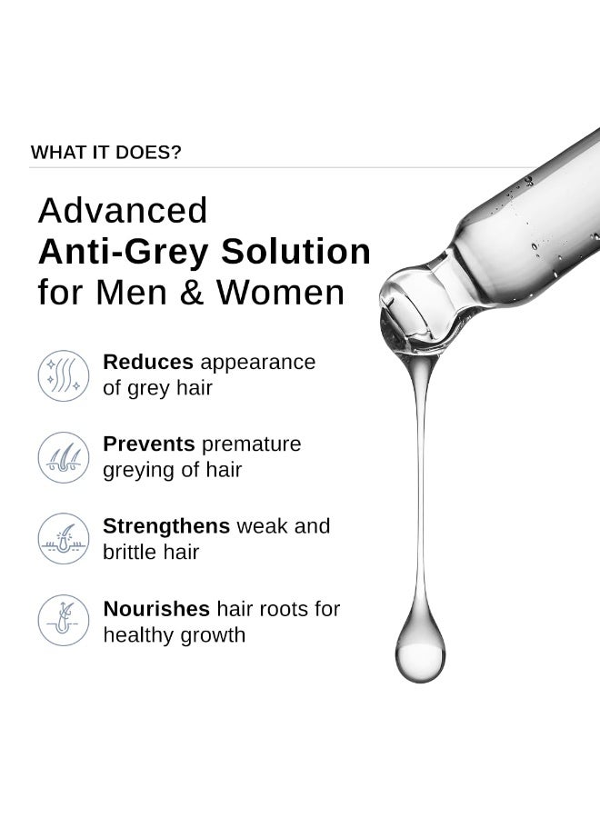 سيروم بير أناتومي المتطور المضاد للشيب | يقلل من شيب الشعر | ببتيد خالٍ من الفضة + بيوتين + إكليل الجبل | سريع الامتصاص، عديم الرائحة، غير لزج | تركيبة مثبتة سريريًا للرجال والنساء | 50 مل - view 5