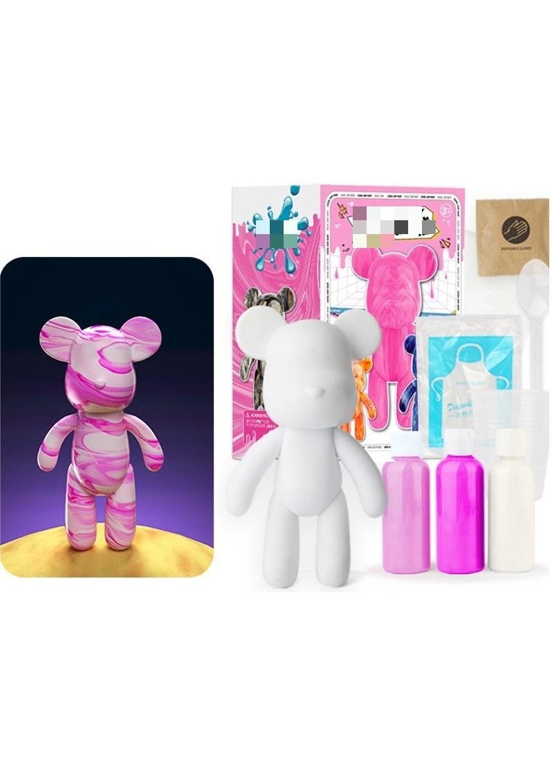 Cutie Cute DIY Painting Fluid Bear Teddy Bear Painting Kit Set 23 cm  - Image 1