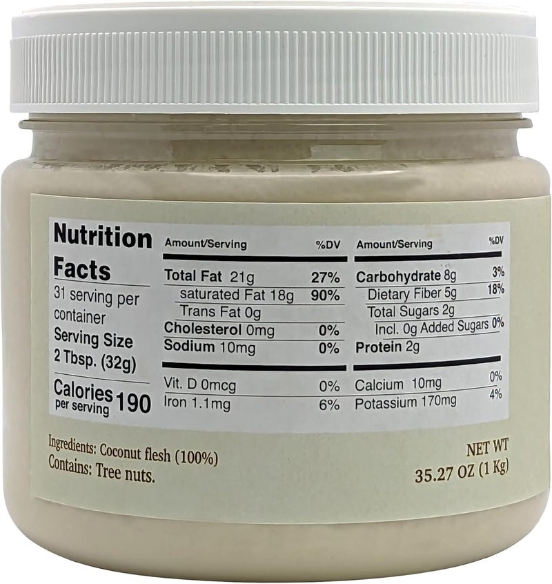 Nutural World Coconut Cream 1kg - Image 2