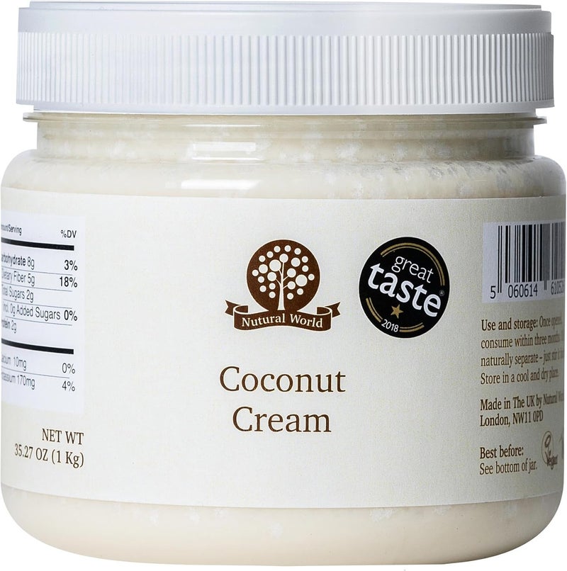 Nutural World Coconut Cream 1kg - Image 1