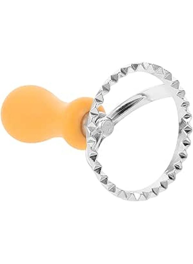 Zinc Alloy Fluted Pastry Cutter Wheel For Baking Dumplings Ravioli Pasta - Image 1